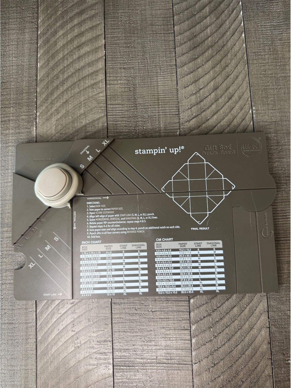 Stampin’ Up Gift Box Punch Board